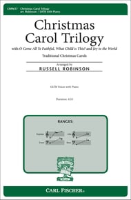 Christmas Carol Trilogy SATB choral sheet music cover Thumbnail